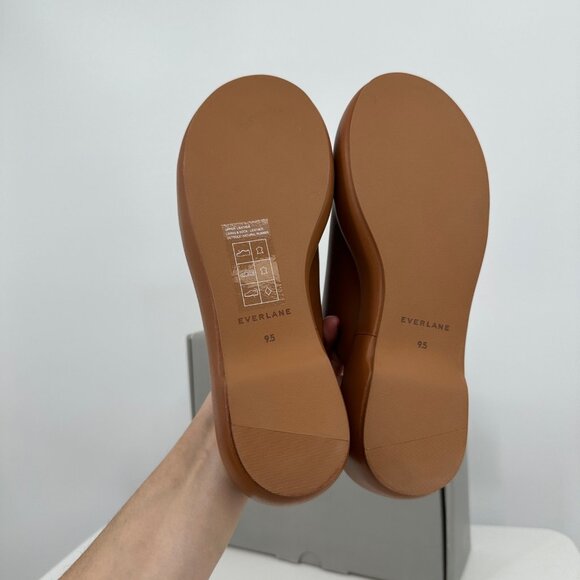 Everlane The Puffa Flatform in Brown Leather sz 9.5 Women's Chunky Platform Clog - Picture 11 of 12